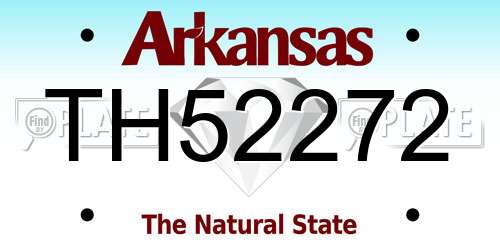 TH52272 Arkansas License Plate