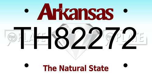 TH82272 Arkansas License Plate