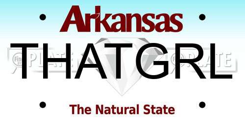 THATGRL Arkansas License Plate
