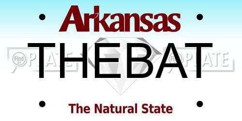 THEBAT Arkansas License Plate