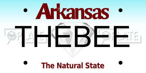 THEBEE Arkansas License Plate