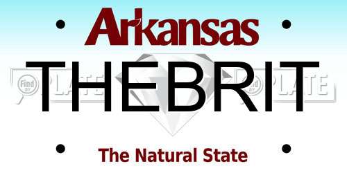 THEBRIT Arkansas License Plate