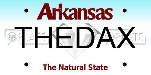 THEDAX Arkansas License Plate