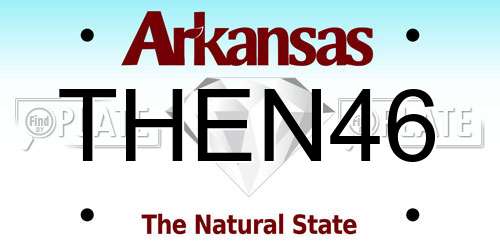 THEN46 Arkansas License Plate