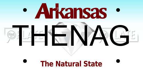 THENAG Arkansas License Plate