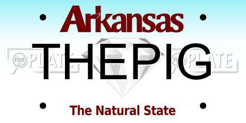 THEPIG Arkansas License Plate