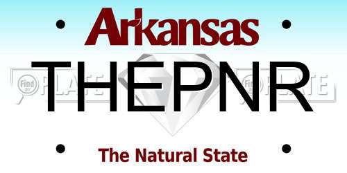 THEPNR Arkansas License Plate