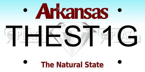 THEST1G Arkansas License Plate