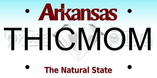 THICMOM Arkansas License Plate