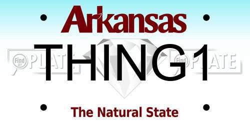 THING1 Arkansas License Plate