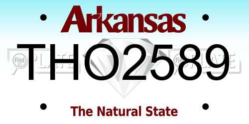 THO2589 Arkansas License Plate