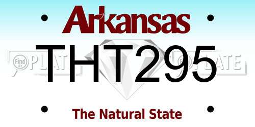 THT295 Arkansas License Plate