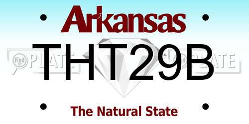 THT29B Arkansas License Plate