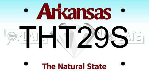THT29S Arkansas License Plate