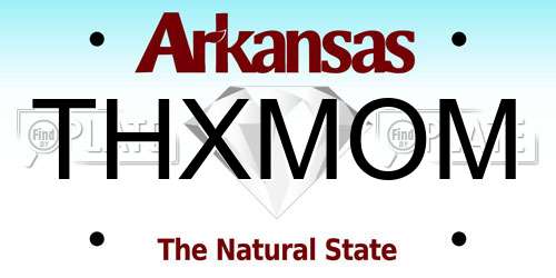 THXMOM Arkansas License Plate