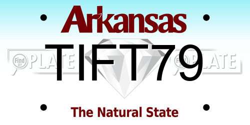 TIFT79 Arkansas License Plate