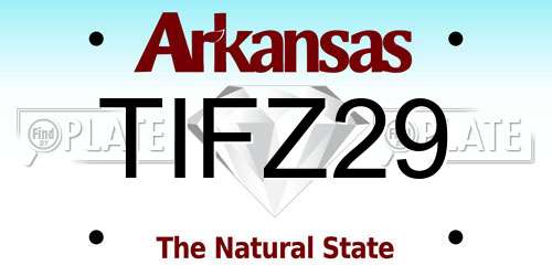 TIFZ29 Arkansas License Plate