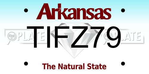 TIFZ79 Arkansas License Plate