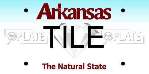 TILE Arkansas License Plate