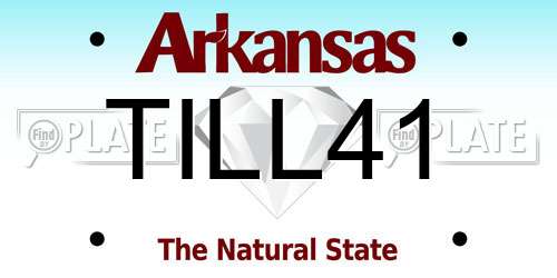 TILL41 Arkansas License Plate