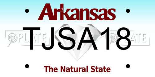 TJSA18 Arkansas License Plate
