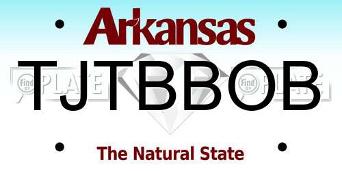 TJTBBOB Arkansas License Plate