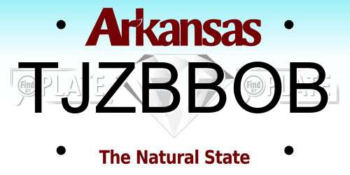 TJZBBOB Arkansas License Plate