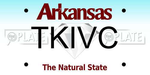 TKIVC Arkansas License Plate