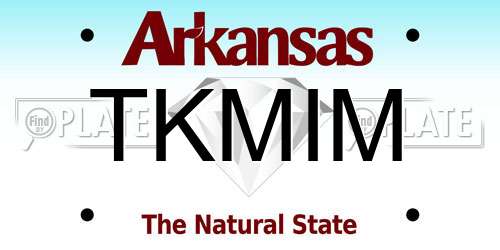 TKMIM Arkansas License Plate
