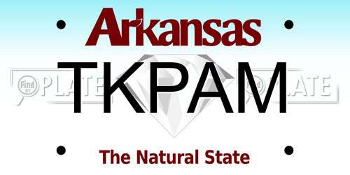 TKPAM Arkansas License Plate