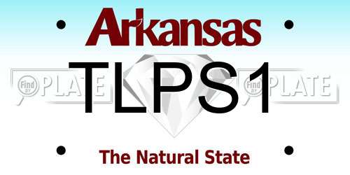 TLPS1 Arkansas License Plate
