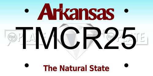 TMCR25 Arkansas License Plate