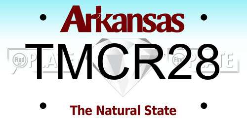 TMCR28 Arkansas License Plate