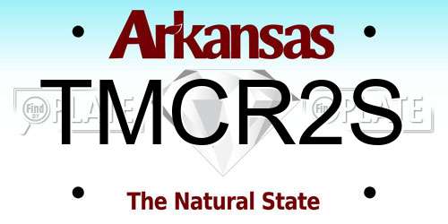 TMCR2S Arkansas License Plate