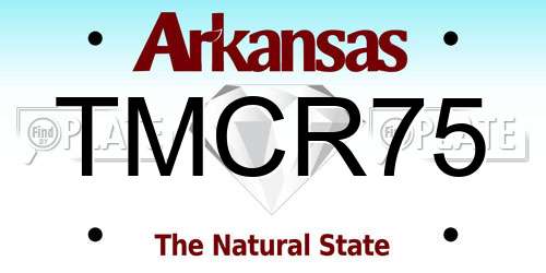 TMCR75 Arkansas License Plate