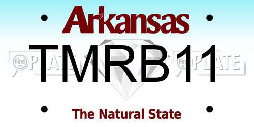 TMRB11 Arkansas License Plate