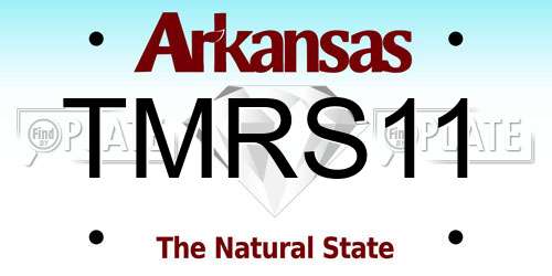 TMRS11 Arkansas License Plate