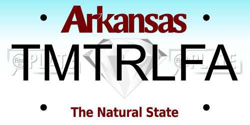TMTRLFA Arkansas License Plate