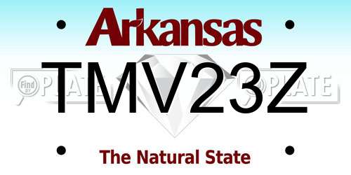 TMV23Z Arkansas License Plate