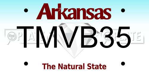 TMVB35 Arkansas License Plate