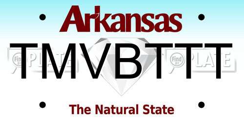 TMVBTTT Arkansas License Plate