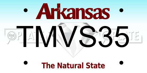 TMVS35 Arkansas License Plate