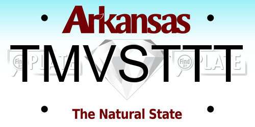 TMVSTTT Arkansas License Plate
