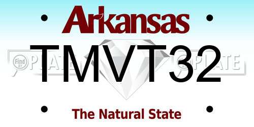 TMVT32 Arkansas License Plate