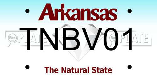 TNBV01 Arkansas License Plate