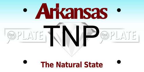 TNP Arkansas License Plate