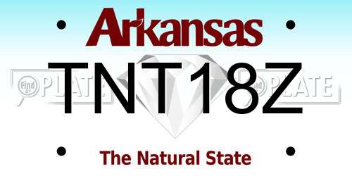 TNT18Z Arkansas License Plate