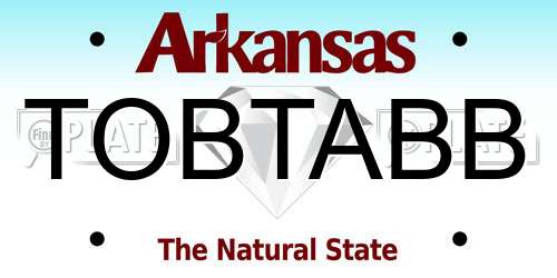 TOBTABB Arkansas License Plate