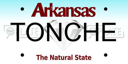 TONCHE Arkansas License Plate