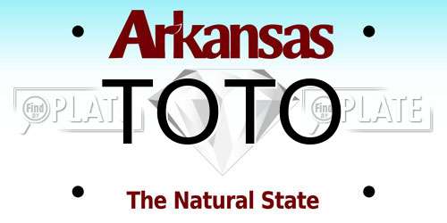 TOTO Arkansas License Plate